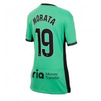 Atletico Madrid Alvaro Morata #19 Tredjedrakt Dame 2023-24 Kortermet